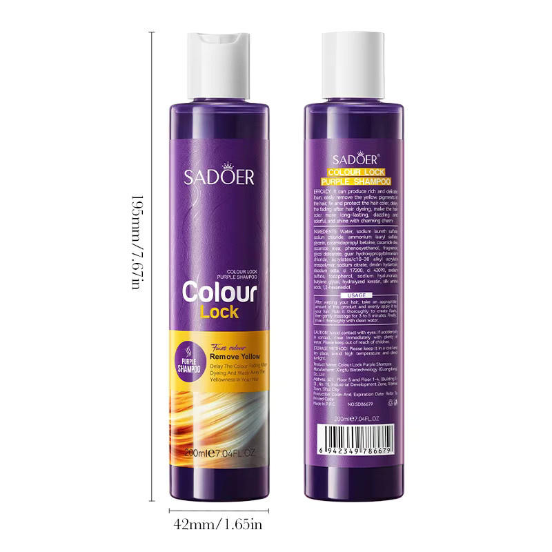 Lock Color Purple Shampoo, Unisex - Bild 4