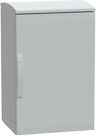 Schneider Electric Polyestergehäuse Bodenstehend mit Abdeckung, grau, B/T/H: 75 x 50 x 42 cm, IP44 - Bild 1
