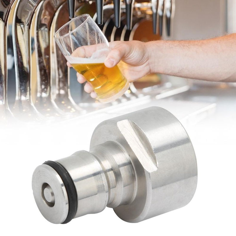 2er-Set Edelstahl Ball Lock Fass Koppler Adapter mit Schnell-Trennen-Funktion für Conversion Kits - Bild 4