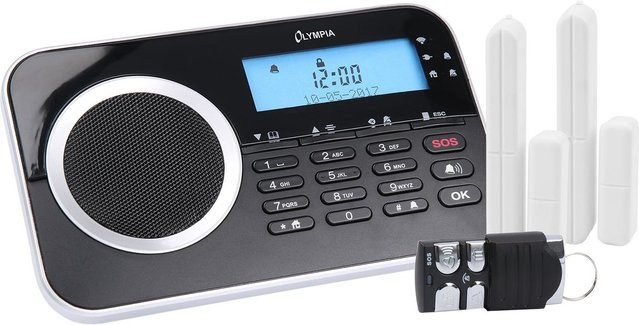 OLYMPIA Protect 9730 drahtlose GSM Alarmanlagen-Set in Schwarz - Bild 1