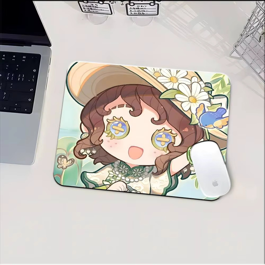 Moetch Mousepad mit Emma Woods Design aus Identity V, rutschfestes Schreibtischpad für Tastatur und Laptop, Mehrfarbig - Bild 4