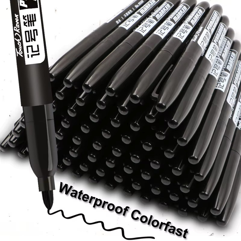 10er Set Permanent Marker mit feiner Spitze und wasserfester Tinte in Schwarz, Blau und Rot für Manga, Zeichnungen und Skizzen - Bild 3