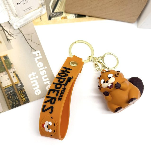 CHIC STUDIO Biber-Verwandlungsplan-Puppe Schlüsselanhänger, beige, Unisex - Bild 1