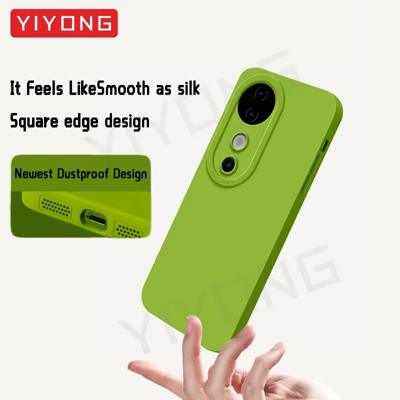 YIYONG Silikon Softcover für Vivo V40 V30 V30 Pro 5G stoßfestes Handycase in Gelb und Grün - Bild 2
