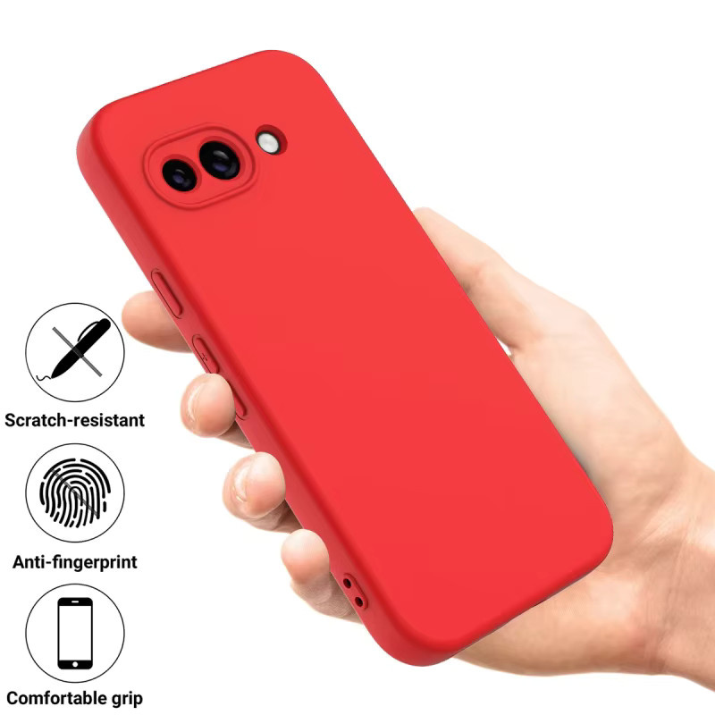 Youthsay Flüssigsilikon Handyhülle für Google Pixel 10A und Google Pixel 9A in Rot - Bild 1