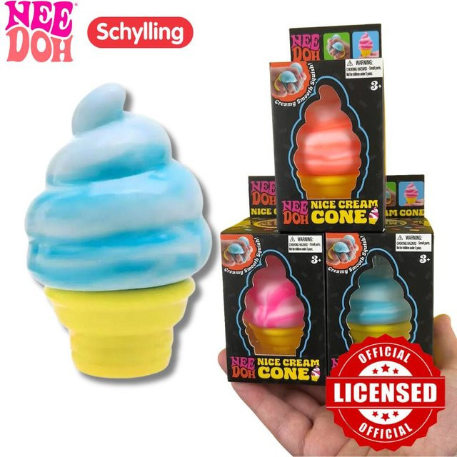 Schylling Nee Doh Eiscreme, Sensorisches Quetsch-Fidget-Spielzeug - Bild 1