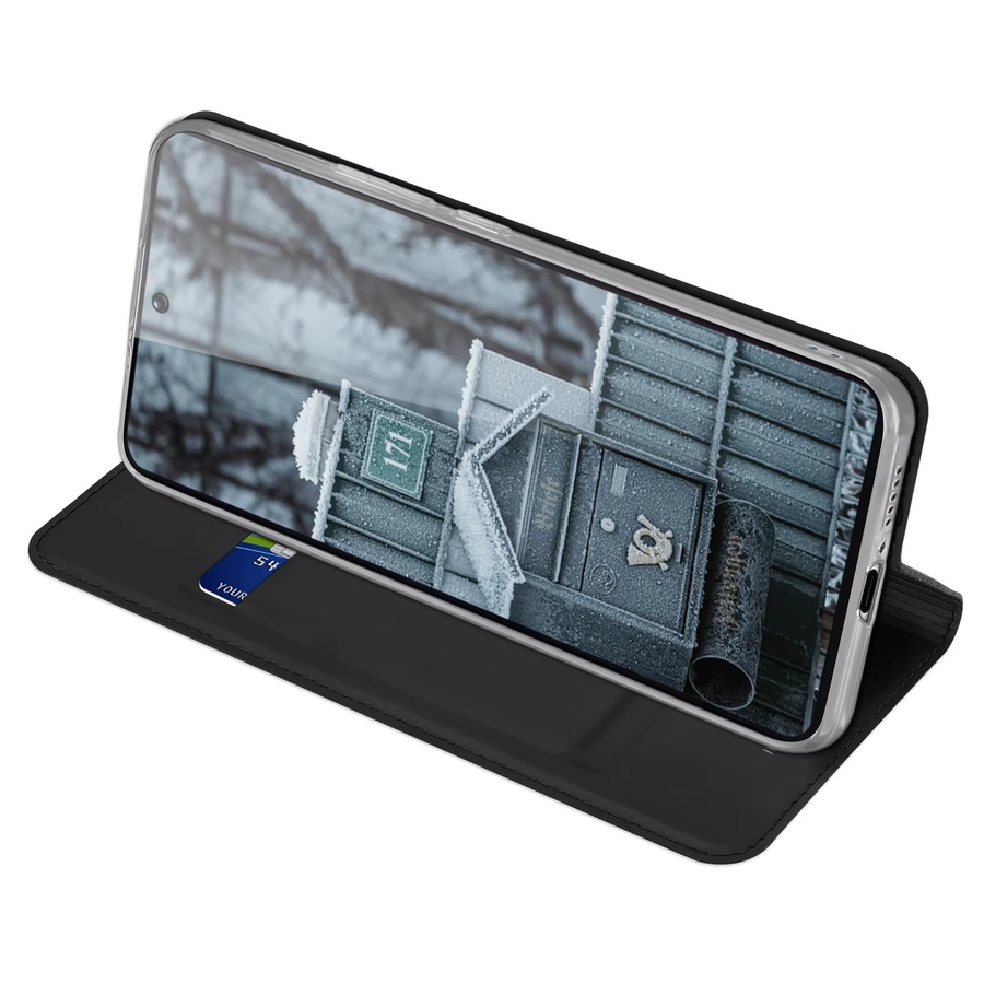 DUX DUCIS Magnet-Brieftaschenhülle aus PU-Leder für Poco M7 Pro 5G, F7 Ultra, C71 und X7 Pro als Flip-Cover mit Kartensteckplatz in Schwarz oder Blau - Bild 4