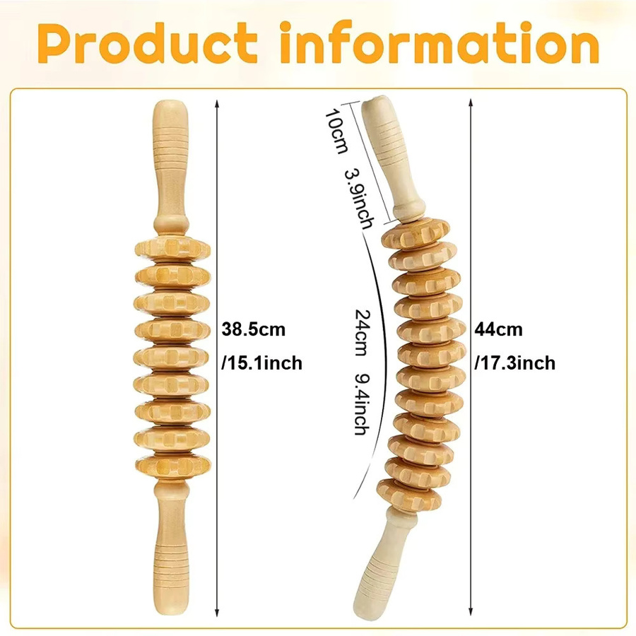 EGASSAM Holz Massage-Roller, Unisex - Bild 2