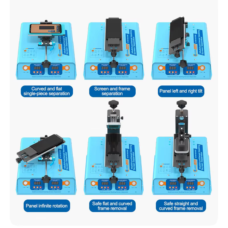 SUNSHINE S-918M Multifunktionale Thermo-Sieb-Trennmaschine in Blau für die Reparatur von gebogenen und flachen Bildschirmen - Bild 6