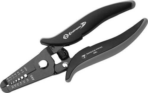 C.K Ecotronic T3895 ESD Abisolierzange aus gehärtetem Stahl in Schwarz für 0,8 bis 2,6 mm - Bild 1