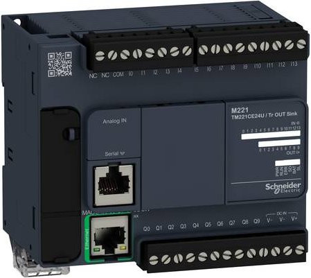 Schneider Electric TM221CE24U Erweiterungsmodul in Grau - Bild 1