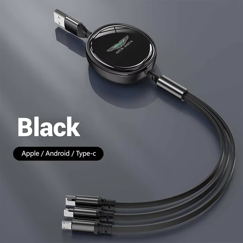 3-in-1 100 W USB Typ C Schnellladegerät Micro-Datenkabel Zubehör für Aston Martin DBS Superleggera DB5 DB9 One-77 Vanquish Valour - Bild 3