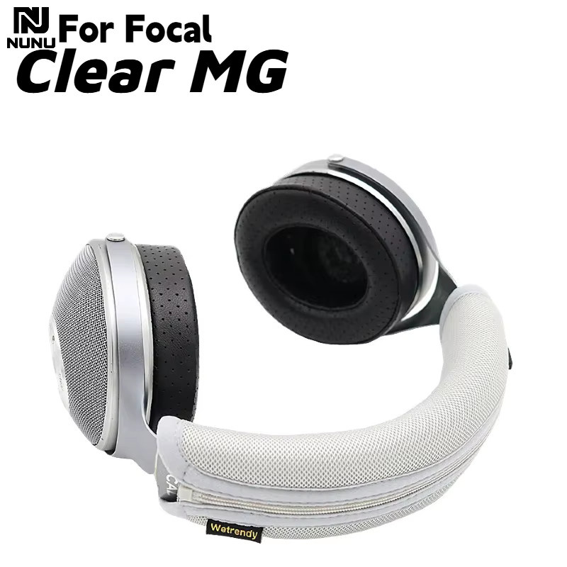 NUNU Kopfbügel-Schutzhülle mit Reißverschluss für Focal Clear MG Kopfhörer in Schwarz - Bild 3