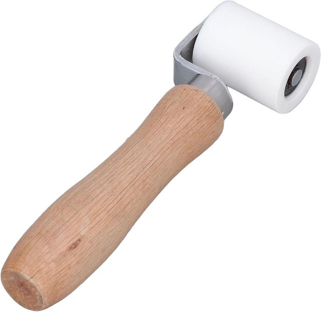 TOMTOP Silikon-Nahtrolle aus Edelstahl, hochtemperaturbeständige Naht-Handdruckrolle zum Schweißen, Farbe: beige - Bild 1
