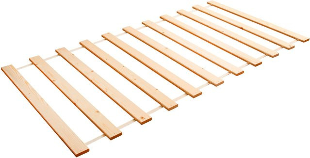 TiCAA Rollrost aus Fichtenholz in Braun, B/T/H: 90 x 200 x 1,6 cm - Bild 1