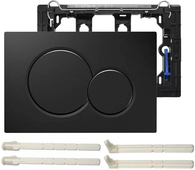 Geberit Sigma 20 Alpha 15 Delta 21 WC-Betätigungsplatte aus Kunststoff in Matt-Schwarz - Bild 1