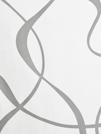 Schiebevorhang Heine Home aus Polyester, semi-transparent, Weiß/Grau, Höhe: 145 cm, Breite: 145 cm