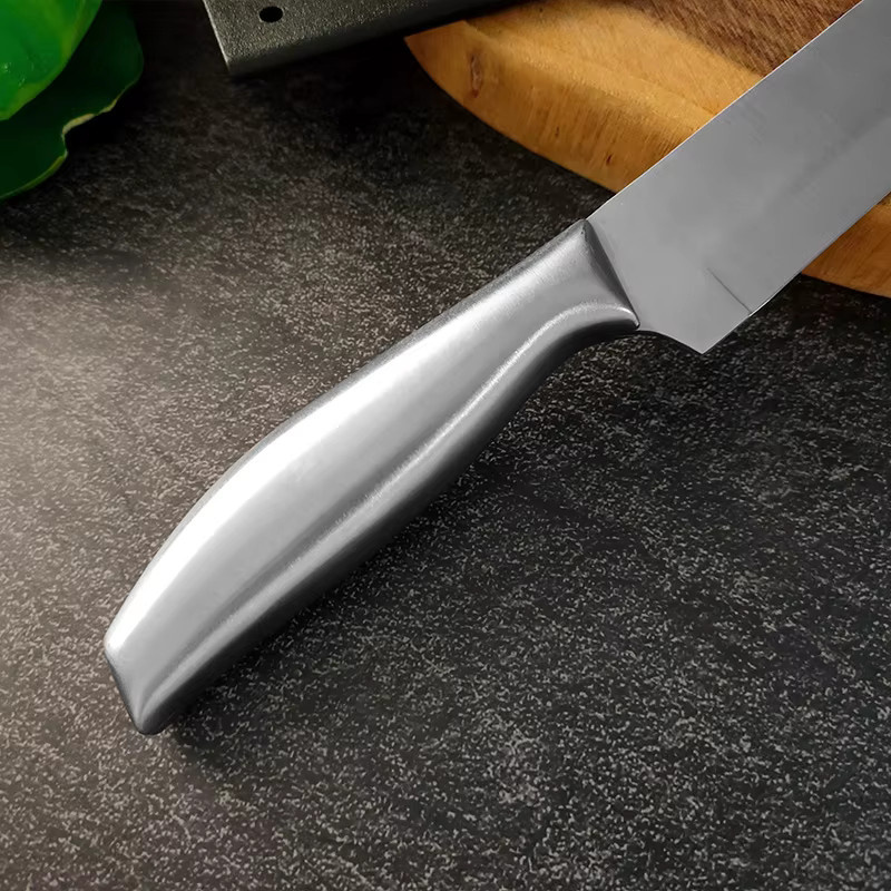 GuanQi Kochmesser aus Edelstahl in Silber, 8 Zoll scharfes Küchenmesser für Brot, Käse und Obst - Bild 5