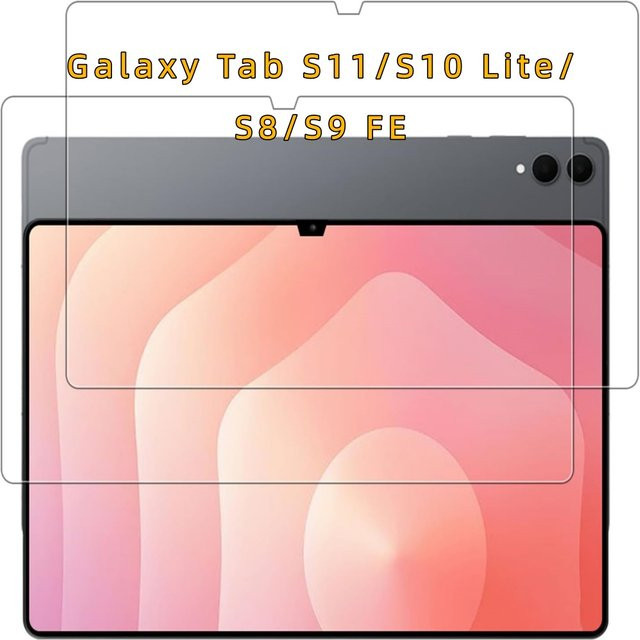 2 Stück Displayschutzfolie aus gehärtetem Glas für Samsung Galaxy Tab S6 Lite, S7 FE, S8, S9, S10, S11, S8 Ultra, S9 FE, S9 Ultra, A8, A9 in Transparent - Bild 1
