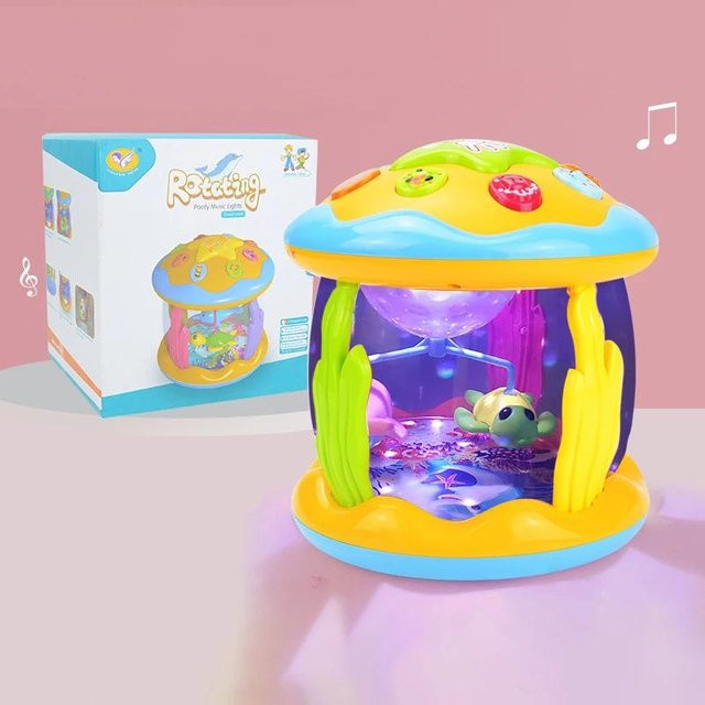 Yiran toy Ozean Rotierender Projektor Musikspielzeug 1-3 Jahre - Bild 1