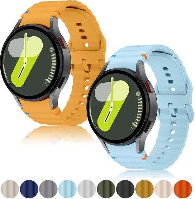 OAKCHARM Uhrenarmband Silikon, Weiß, Unisex - Bild 1