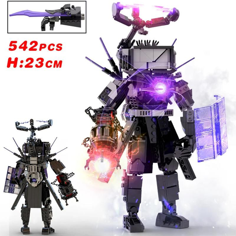 Bai Fen Bai Skibidi Toilet Riese Titan TV-Mann Upgrade Speakerman Bausteine Animationsfigur Modell Spielzeug ab 14 Jahren - Bild 1