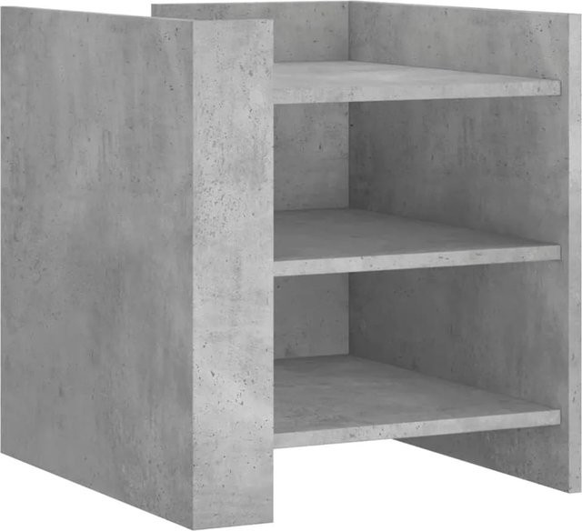 vidaXL Nachttisch aus Holzwerkstoff in Betongrau, B/T/H: 45 x 50 x 50 cm - Bild 1