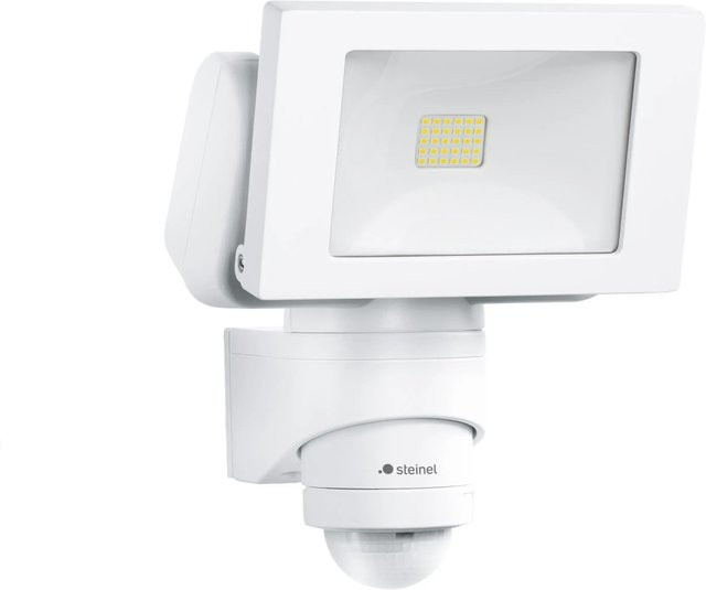 Steinel LED Außenstrahler LS 150 S mit Bewegungsmelder und Dämmerungssensor, Weiß - Bild 1