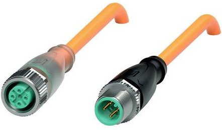 Pepperl+Fuchs 230327 Sensor-Aktor-Steckverbinder konfektioniert, Farbe: orange, Länge: 1 m, Polzahl: 4 - Bild 1