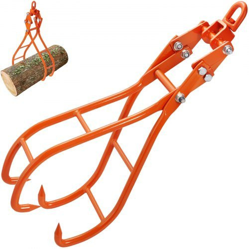 VEVOR Forstzange aus Stahl in Orange mit 1500 kg Tragfähigkeit, B/T/H: 95,5 x 34,0 x 26,3 cm - Bild 1