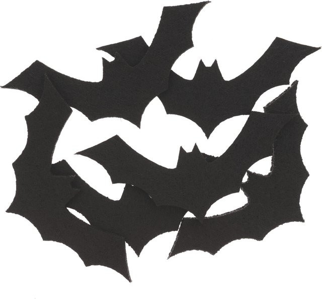 Rico Design Halloween Filzstreu Fledermaus in Schwarz, 6 Stück - Bild 1