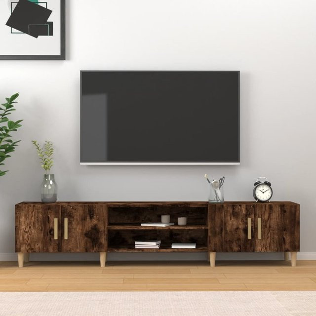 vidaXL TV-Schrank aus Räuchereiche, B/T/H: 180 x 40 x 40 cm - Bild 3