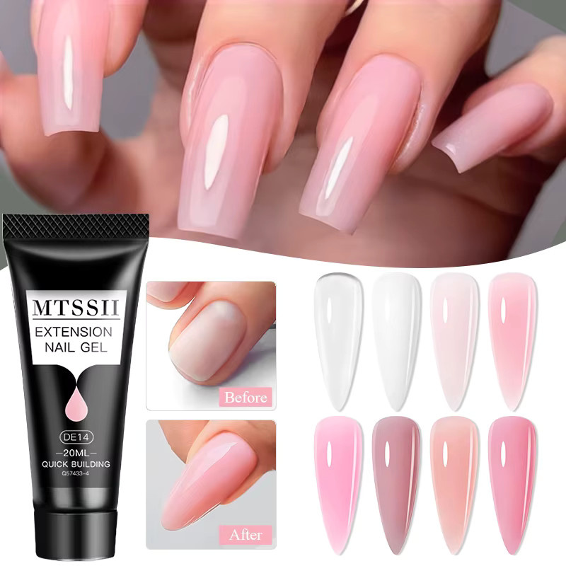 Mtssii Nagel Verlängerung Gel Set, 20 ml, mit 6W UV LED Lampe - Bild 3