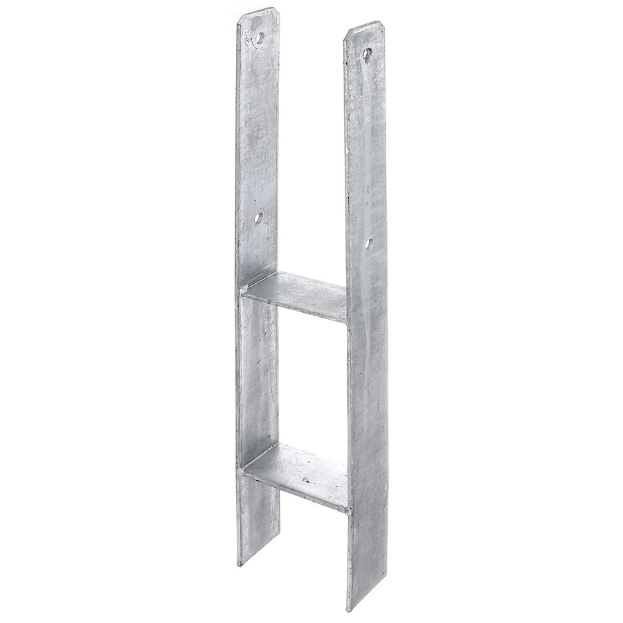 GAH Alberts H-Pfostenträger aus Stahl, Feuerverzinkt, Silber, B/T/H: 600 x 60 x 111 mm - Bild 2