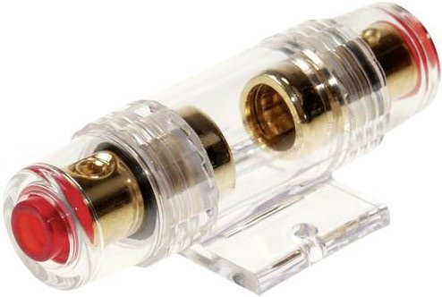 AGU Car-HiFi Glas-Sicherungshalter in Gold und Transparent ACV 30.3801-01 - Bild 1