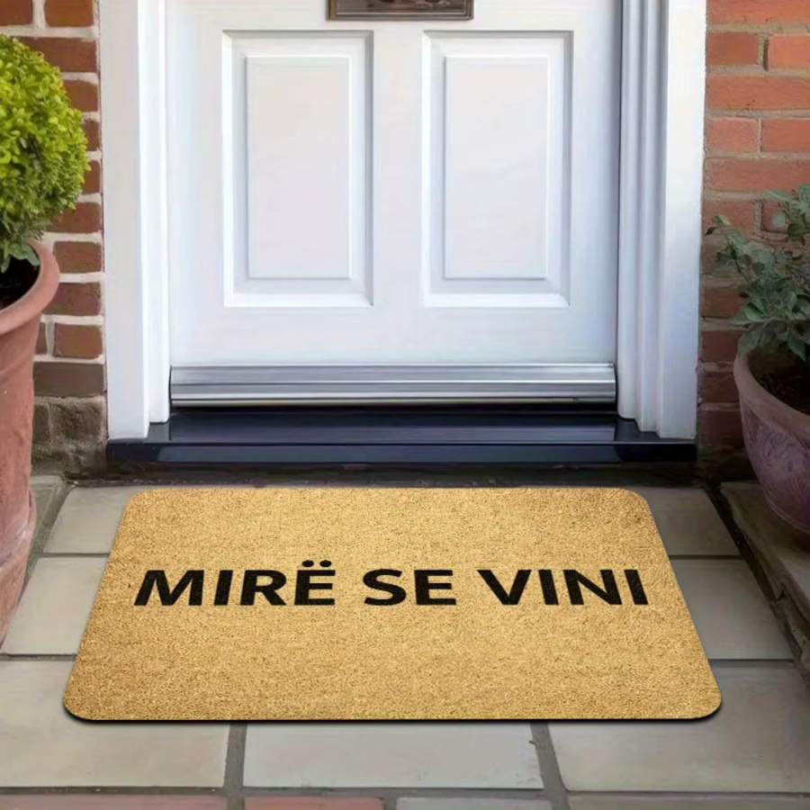 VIKAMA MIRE DE VINI Albanische Fußmatte, beige, rutschfest und wasserabsorbierend, B/T: 60 x 40 cm - Bild 3