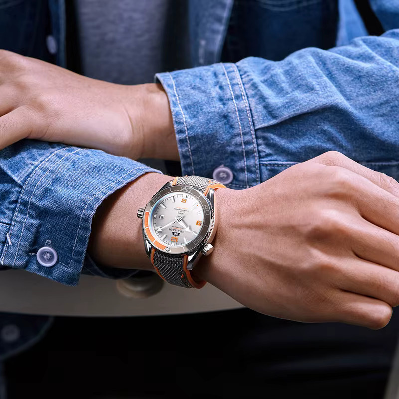 PAULAREIS P Armbanduhr Automatik, Edelstahl, Kautschuk, Herren - Bild 5
