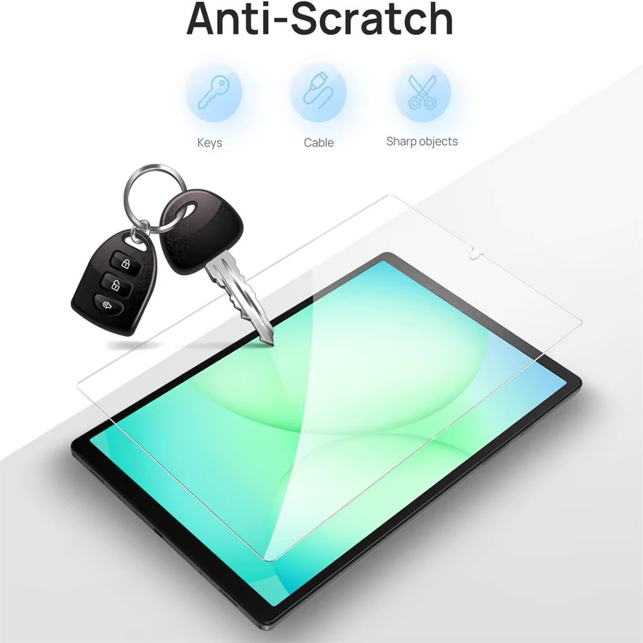 Samsung Displayschutzfolie aus gehärtetem Glas für Galaxy Tab A11 2025 A9 8,7 Zoll SM-X133 X135 X110 X115, transparent - Bild 3