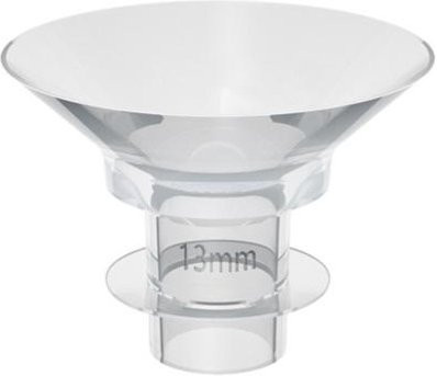 BPA-freie Flanscheinsätze für Milchpumpen aus Silikon und Kunststoff, transparent, 13 mm - Bild 1