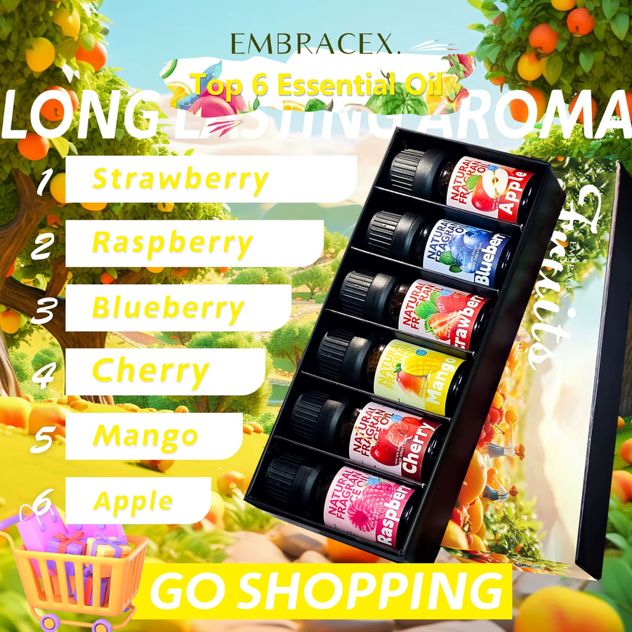 EMBRACEX Geschenkbox mit ätherischen Fruchtölen, Unisex, multicolour - Bild 4