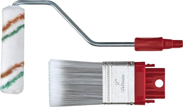 Parkside Pinselset mit ergonomischem Griff und Ersatzköpfen, 2-teilig, flach, Multicolour - Bild 1