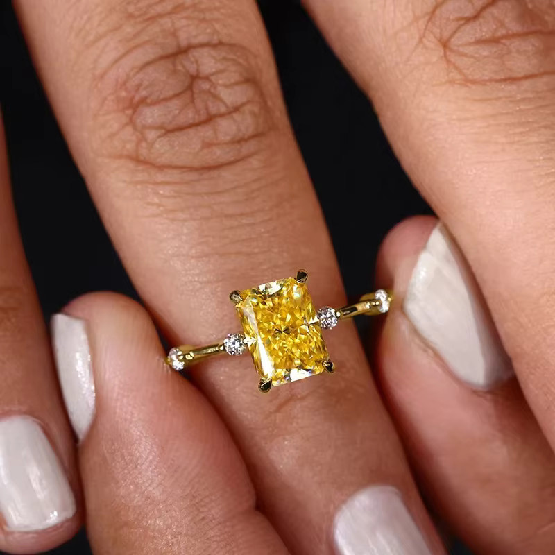 Caoshi Ring, Gelbgold, Zirkonia, Damen - Bild 2