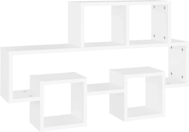 vidaXL Wandregal in Autoform Weiß aus Holzwerkstoff B/H/T: 82 x 15 x 51 cm - Bild 1