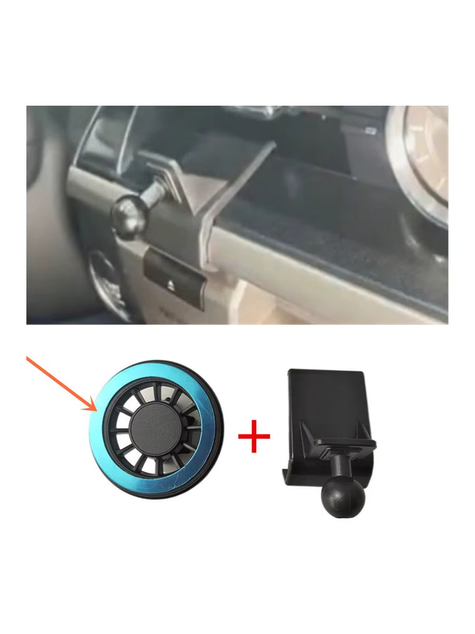 Magnetische Handyhalterung aus ABS-Kunststoff für Lexus ES 200 260 300 (Baujahre 2012-2017) in Schwarz - Bild 3