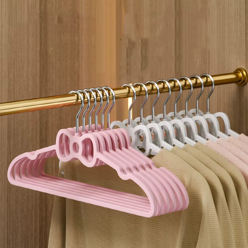 Kleiderständer aus Kunststoff mit Herz-Design in Rosa und Schwarz - Bild 2