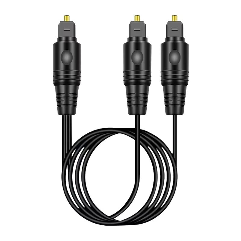 DIVEDEER Digitales Optisches Audio Kabel Toslink SPDIF mit vergoldeten Steckern in Schwarz und Gold - Bild 3