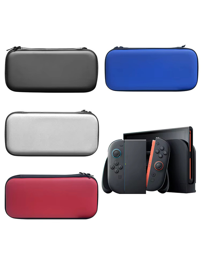 VODOOL Schlanke Reise-Aufbewahrungstasche aus EVA Hartschale für Nintendo Switch und Switch 2, Farbe: Rot - Bild 6