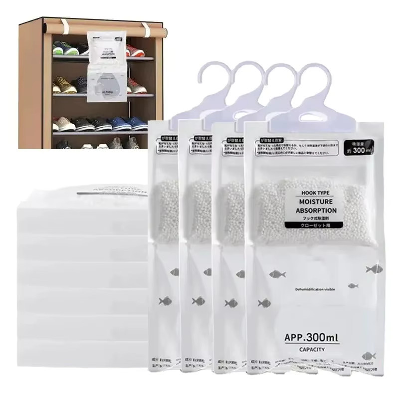 5/10 Stück Luftentfeuchter Beutel zum Aufhängen für Kleiderschrank und Kleidung zur Feuchtigkeitsabsorption - Bild 2