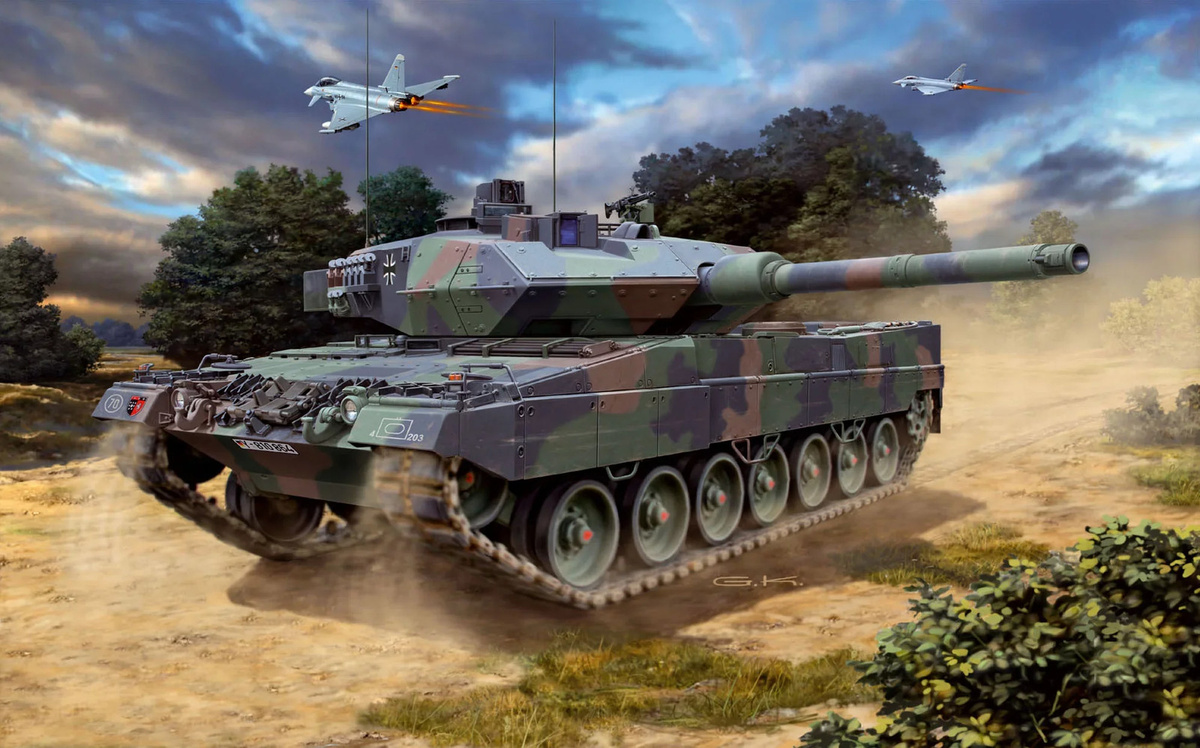 Revell Modellbausatz Leopard 2A6-A6M Kampfpanzer 1:72 Grau - Bild 4