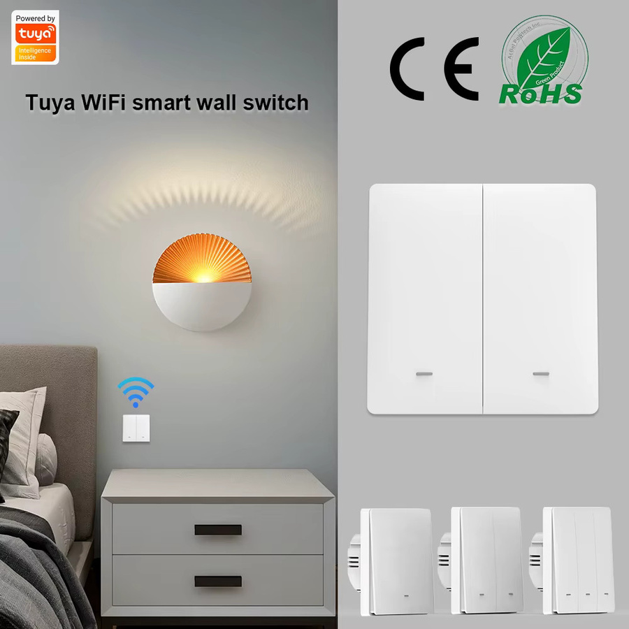 Tuya WLAN Smart-Schalter in Weiß, kompatibel mit Alexa und Google Assistant, App-Fernsteuerung und Timer für die Smart Life App, einphasig - Bild 5